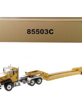 Cat Caterpillar CT660 Day Cab with XL 120 Low-Profile HDG Lowboy Trailer and Operator Core Classics Series 1/50 Diecast Model by Diecast Masters 85503C