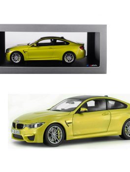 BMW M4 Coupe Austin Yellow with Carbon Top 1/18 Diecast Model Car by Paragon 97103