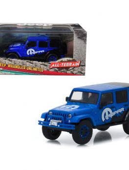 2012 Jeep Wrangler Unlimited MOPAR Off Road Edition Blue All-Terrain Series 1/43 Diecast Model Car by Greenlight 86099