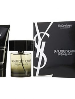 La Nuit De L'homme Yves Saint Laurent Edt Spray 3.3 Oz and Free All Over Shower Gel 3.3 Oz (travel Offer) For Men