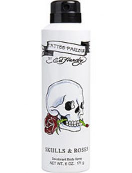 Ed Hardy Skulls and Roses Deodorant Spray 6 Oz For Men
