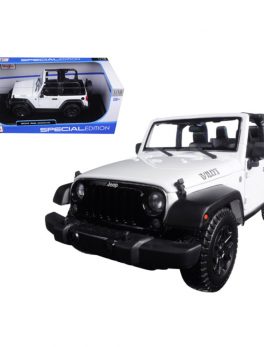 2014 Jeep Wrangler Willys White 1/18 Diecast Model Car by Maisto 31610w