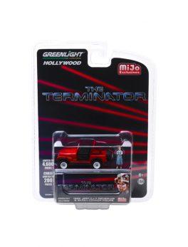 1983 Jeep CJ-7 Renegade Red with Sarah Connor Figure The Terminator (1984) Movie Limited Edition to 4600 pieces Worldwide 1/64 Diecast Model Car by Greenlight 51211