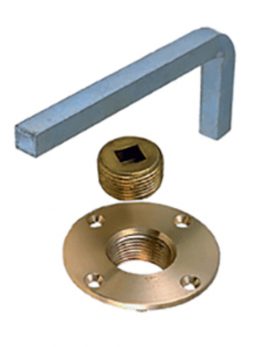 Perko Garboard Drain Plus w/Steel Wrench