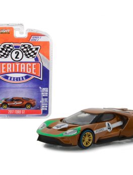 2017 Ford GT #4 Tribute to 1966 Ford GT40 Mk II Brown Ford Racing Heritage Series 2 1/64 Diecast Model Car by Greenlight 13220A