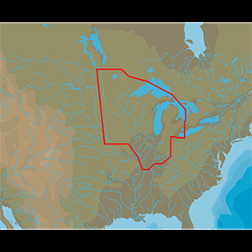 C-MAP 4D Lakes NA-D072 North Central