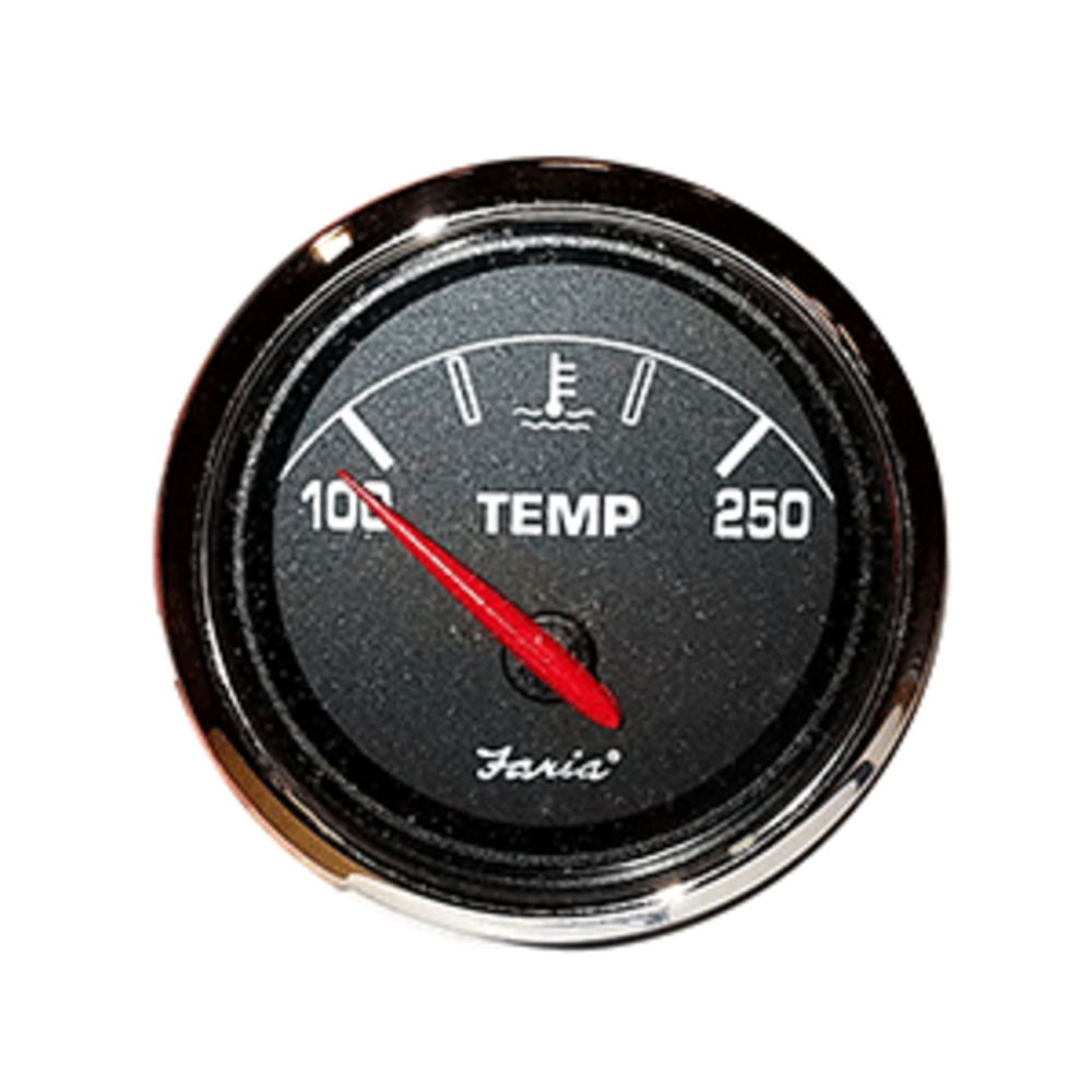 Faria 2" Water Temp Gauge f/Bayliner - Black