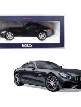 2018 Mercedes Benz AMG GT S Metallic Black 1/18 Diecast Model Car by Norev 183497