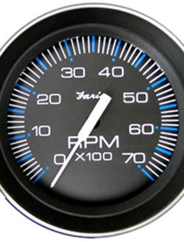 Faria 4" Tachometer (7000 RPM) (All Outboard) Coral w/Stainless Steel Bezel