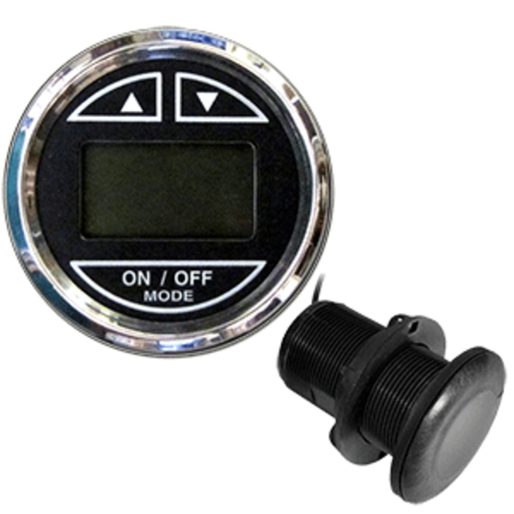 Faria 2" Depth Sounder w/Thru-Hull Transducer - Chesapeake Black - Stainless Steel Bezel