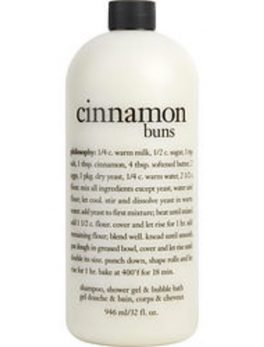 Philosophy Cinnamon Buns Shampoo, Shower Gel and Bubble Bath--946.4ml/32oz For Women
