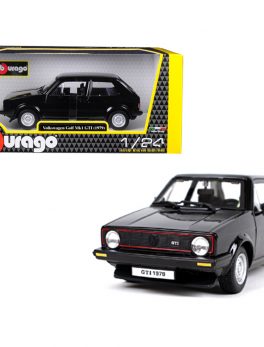 1979 Volkswagen Golf Mk1 GTI Black 1/24 Diecast Model Car by Bburago 21089bk