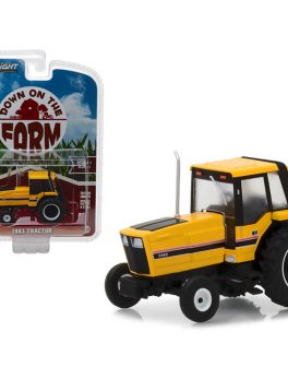 1983 Tractor 3488 Yellow and Black with Enclosed Cab Down on the Farm Series 1 1/64 Diecast Model by Greenlight 48010F