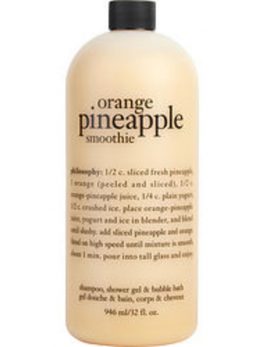 Philosophy Orange Pineapple Smoothie Shampoo, Shower Gel and Bubble Bath --946.4ml/32oz For Women