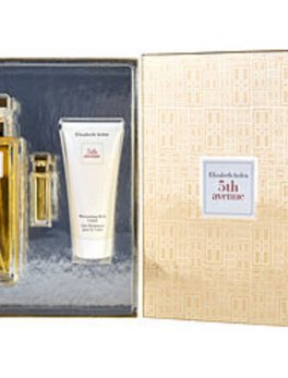 Fifth Avenue Eau De Parfum Spray 4.2 Oz and Body Lotion 3.3 Oz and Parfum .12 Oz Mini For Women