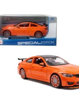 BMW M4 GTS Orange with Carbon Top and Orange Wheels 1/24 Diecast Model Car by Maisto 31246or