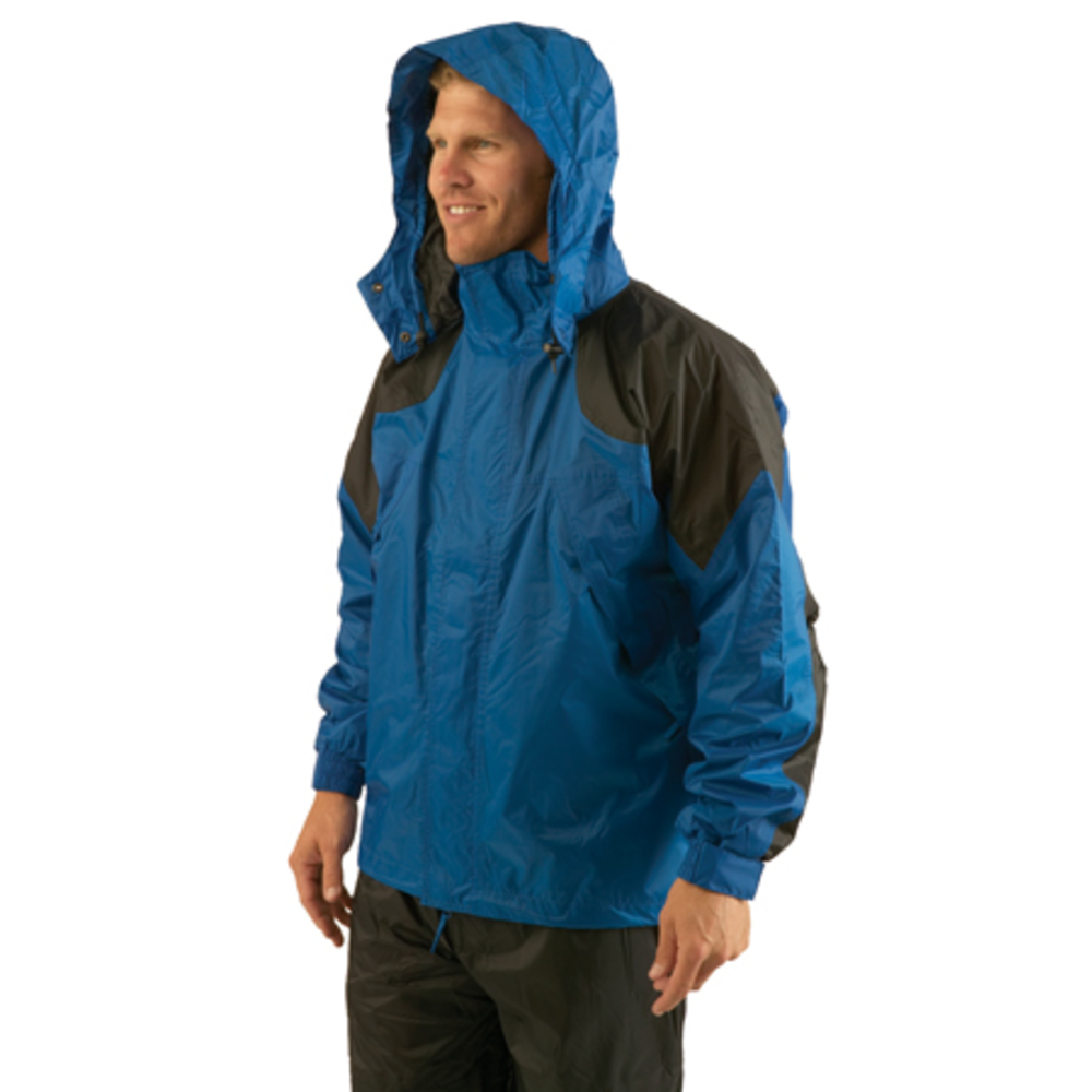 Texsport Amr.Clipper Deluxe Rain Jackets LG Naut. Blue/Black