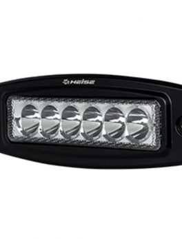 HEISE 6 LED Single Row Driving Light - Flush Mount