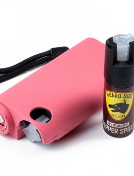 Guard Dog All-In-One Stun Gun Flashlight Pepper Spray -Pink