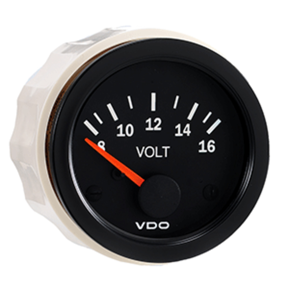 VDO Vision Black 12V Voltmeter