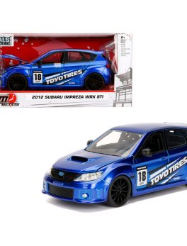 2012 Subaru Impreza WRX STI Blue JDM Tuners 1/24 Diecast Model Car by Jada 30390