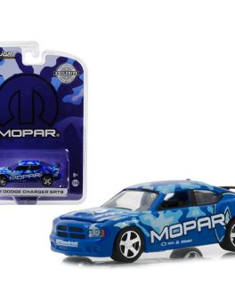 2008 Dodge Charger SRT8 MOPAR Edition Dark Blue Hobby Exclusive 1/64 Diecast Model Car by Greenlight 29961