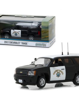 2012 Chevrolet Tahoe California Highway Patrol Black and White 1/43 Diecast Model Car by Greenlight 86098