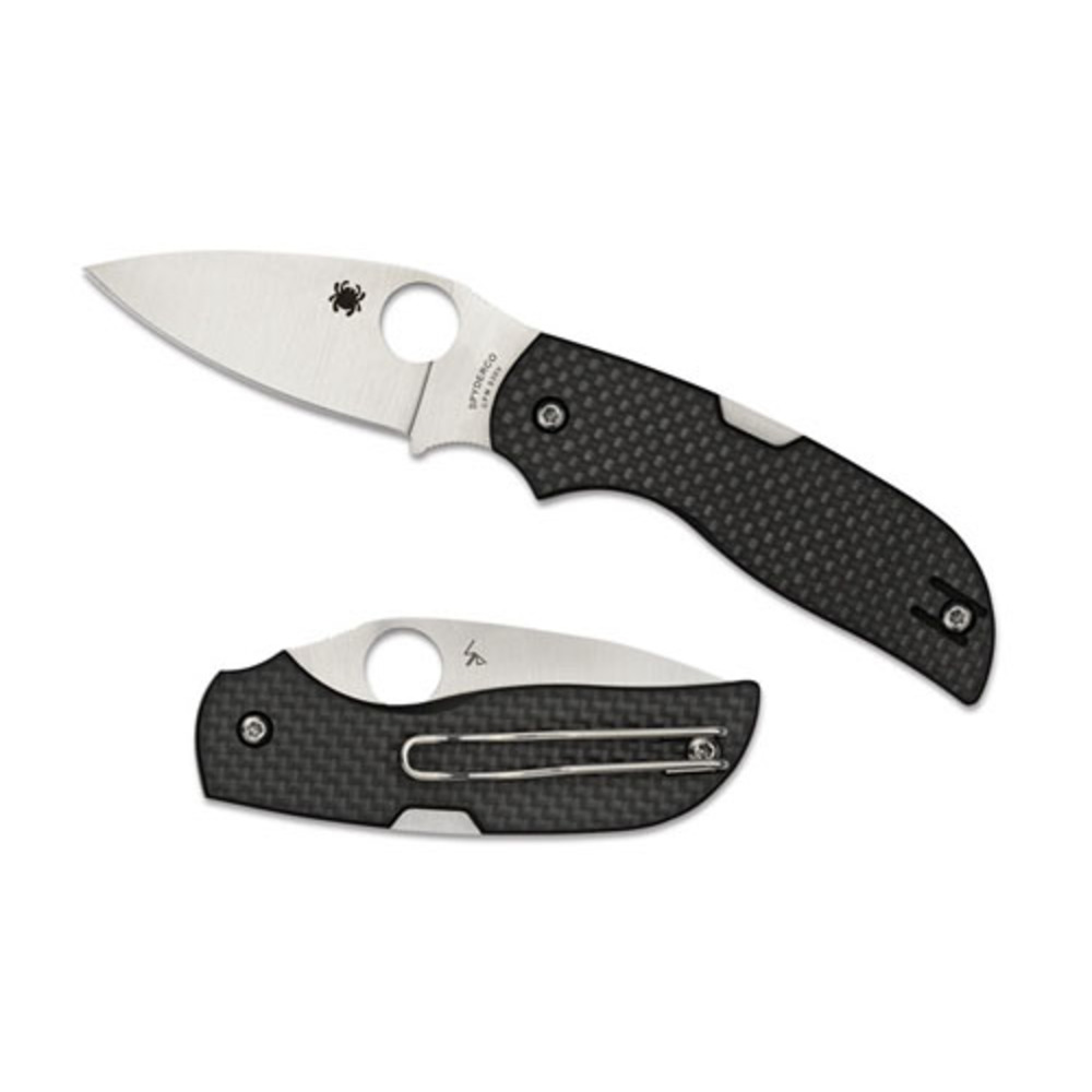 Spyderco Chaparral Folder 2.81 in Plain Carbon Fiber Handle