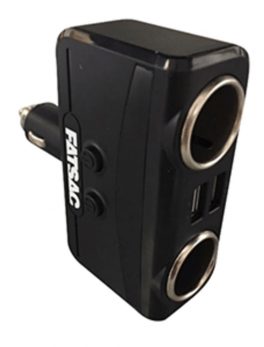 FATSAC Dual Socket 12/24V w/Dual USB Ports