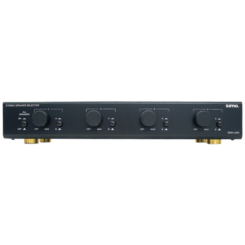 Sima SSW-L4EX Speaker Selector with Volume Control (4 Pairs)