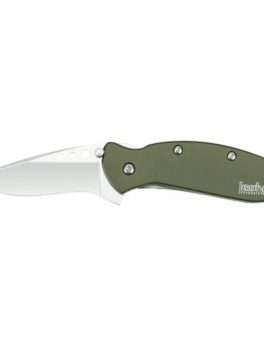 Kershaw Scallion Assisted 2.5 in BB Plain Olive Aluminum