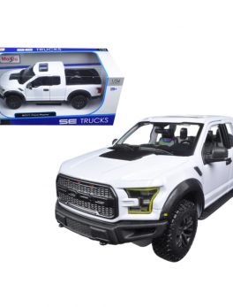 2017 Ford Raptor Pickup Truck White 1/24 Diecast Model Car by Maisto 31266w