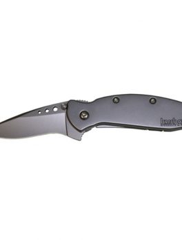 Kershaw Scallion Assisted 2.5 in Bead Blast Plain Aluminum