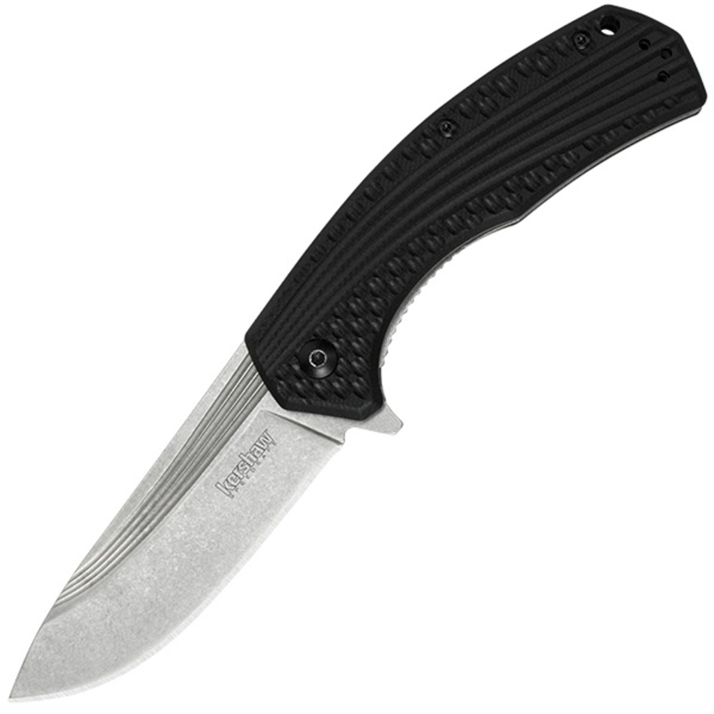 Kershaw Portal Assisted 3.37 in Stonewash Plain GFN Handle