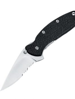 Kershaw Scallion Assisted 2.5 in Bead Blast Combo GFN Handle