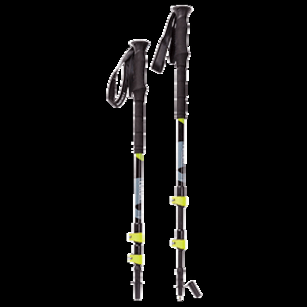 YUKON Pro Trekking Poles - Gray/Black/Neon Green