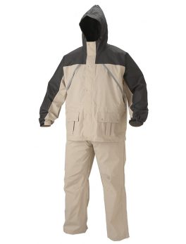 Coleman Apparel Suit PVC Nylon Tan Size Medium