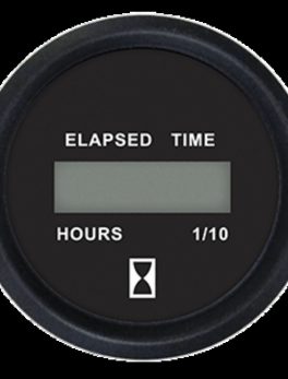 Faria 2" Digital Hourmeter Gauge - 12-32V - Euro Black