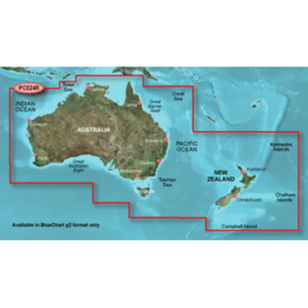 Garmin BlueChart g2 HD - HXPC024R - Australia and New Zealand - microSD/SD
