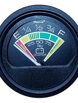 Faria Heavy Duty 2" Battery Condition Indicator - 12VDC - Black