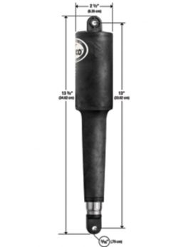 Lenco 102 Series Standard Actuator - 24V - 4-1/4" Stroke
