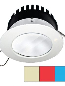 i2Systems Apeiron Pro A503 - 3W - Round - Warm White, Red and amp; Blue - White Finish