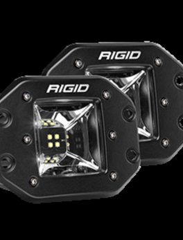 RIGID Industries Radiance Scene Lights - Flush Mount Pair - Black w/White LED Backlight