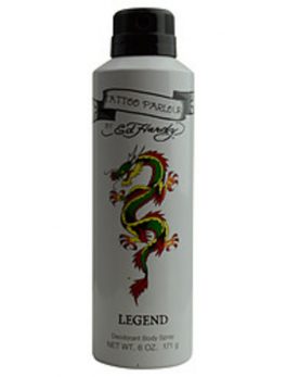 Ed Hardy Tattoo Parlour Legend Deodorant Body Spray 6 Oz For Men