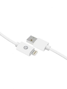 iEssentials IEN-BC10L-WT Charge and Sync Braided Lightning to USB Cable, 10ft (White)
