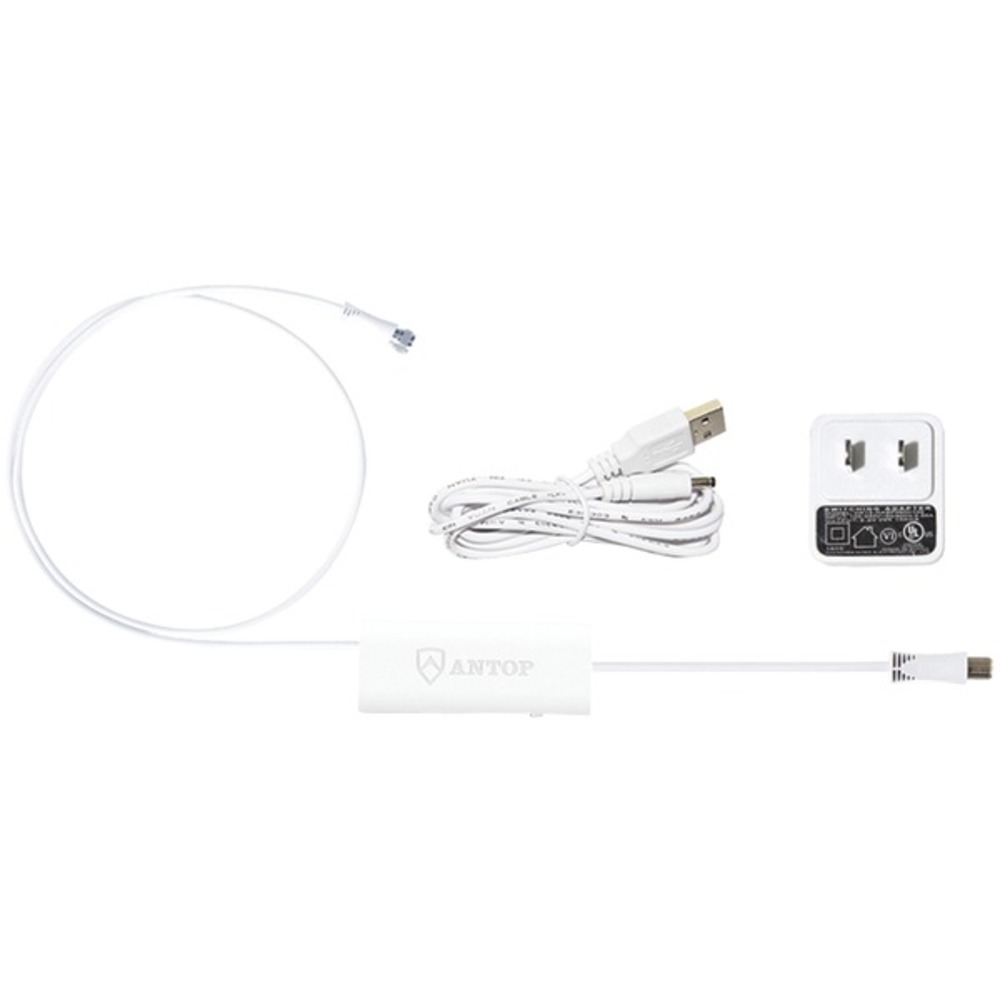 ANTOP Antenna Inc. AT-601W Smartpass Amp with 4G LTE Filter and Power Supply Kit (White)