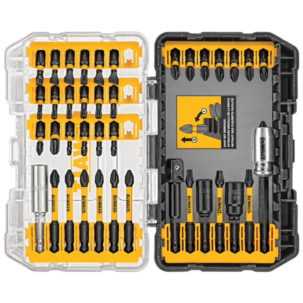 DEWALT DWA2T40IR FlexTorqu 40-Piece Impact Ready Screwdriver Set with Case