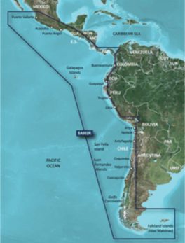 Garmin BlueChart g3 Vision HD - VSA002R - South America West Coast - microSD/SD