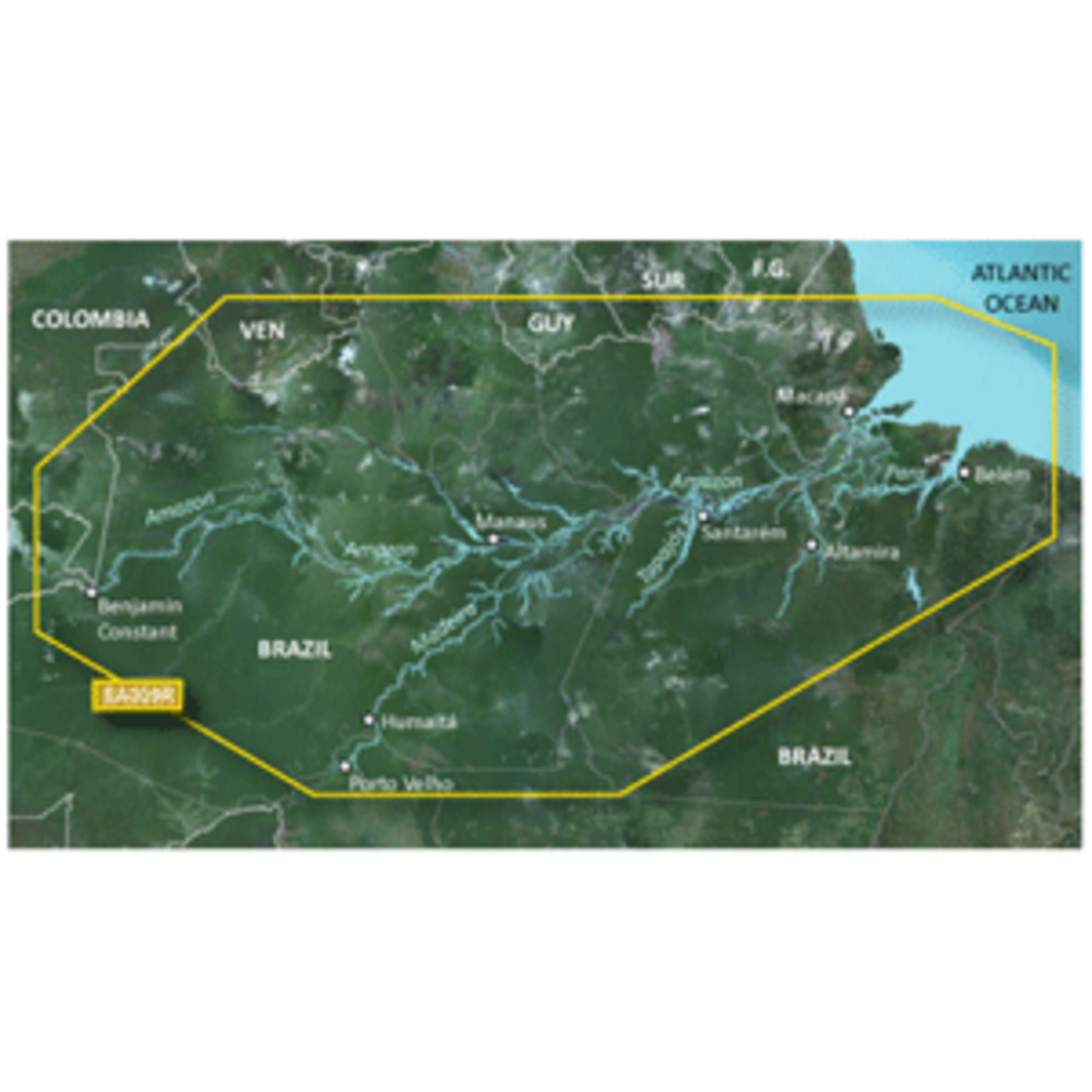 Garmin BlueChart g3 HD - HXSA009R - Amazon River - microSD/SD