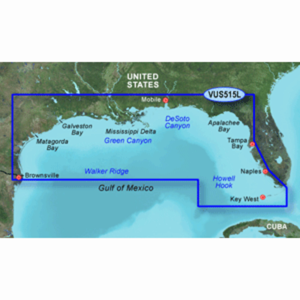Garmin BlueChart g3 Vision HD - VUS515L - Brownsville - Key Largo - microSD/SD
